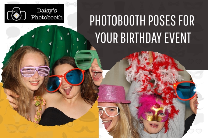 Silly photo booth poses with group 29803189 Stock Photo at Vecteezy